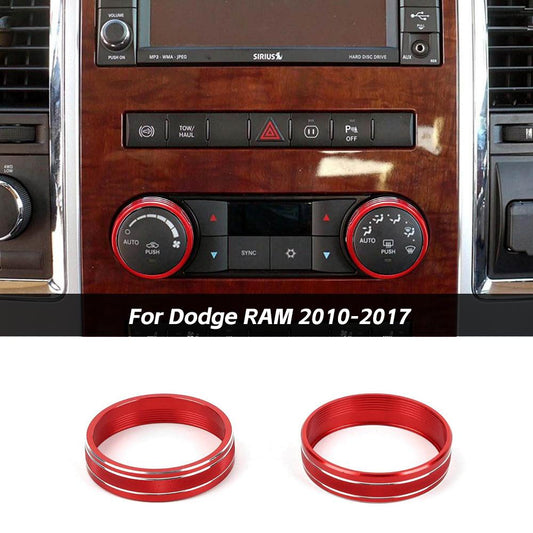 Inner Air Conditioning Knob Trim Ring For Dodge RAM 2010-2012 Accessories | CheroCar