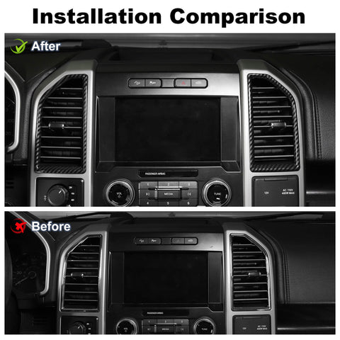 Console Air Conditioning Vent Frame Cover Trim For Ford F-150 2015-2020｜CheroCar