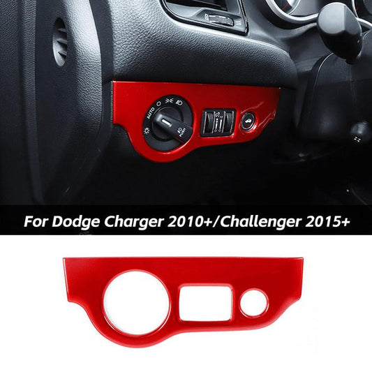 Interior Headlight Switch Button Decor Cover Trim For Dodge Charger 2010+/Challenger 2015+ Accessories | CheroCar