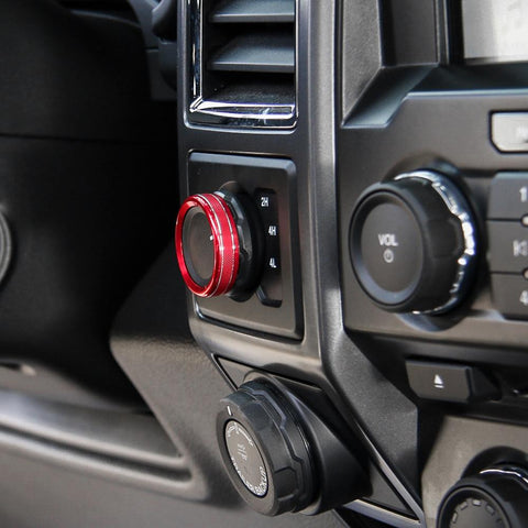 Air Conditioner Audio Switch Knob Ring Trim For Ford F150 XLT 2015-2020 Accessories | CheroCar