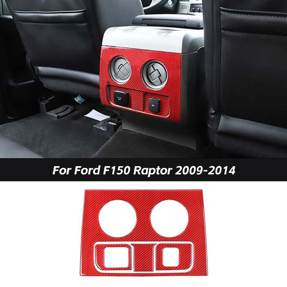 For 2009-2014 Ford F150 Raptor Armrest Box Air Condition Vent Panel Trim Sticker