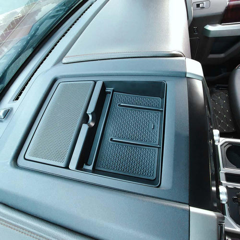 Black Center Console Tray Storage Box For Ford F150 2015-2020 Accessories | CheroCar