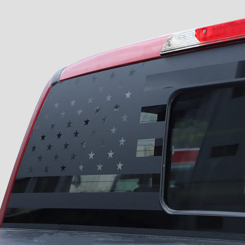 Rear Window Trim Cover Sticker Decal US Flag for Ford F150 2015+｜CheroCar