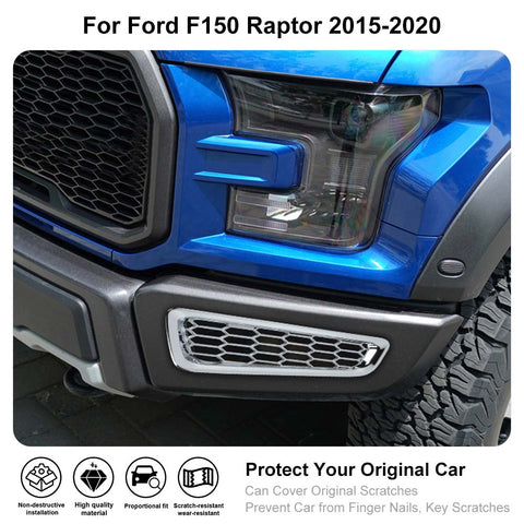 Honeycomb Front Bumper Fog Light Cover Trim For Ford F150 2015-2020 Accessories | CheroCar