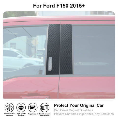 Window Post Sticker Exterior Window B Pillar Post Trim Sticker For 2015+ Ford F150|CheroCar ...