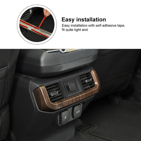 Interior Rear AC Air Vent Outlet Cover Trim Strip For Ford F150 2021+ Accessories | CheroCar