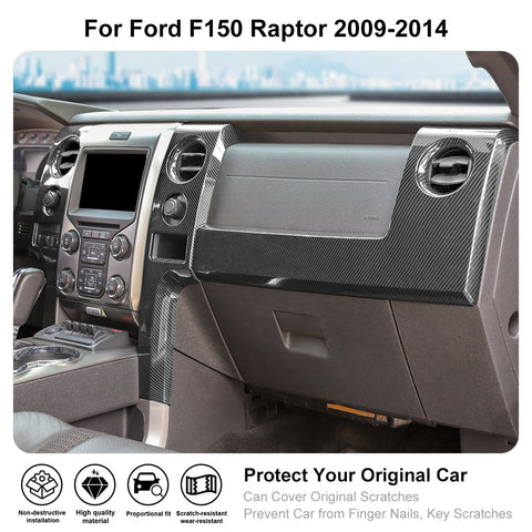 Center Console Dashboard Panel Cover Trim For 2009-2014 Ford F150｜CheroCar