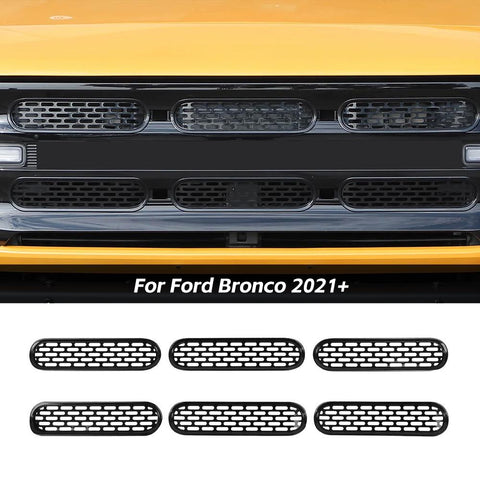 Center Grill Mesh Grille Insert Decor Cover Trim For 2021+ Ford Bronco｜CheroCar