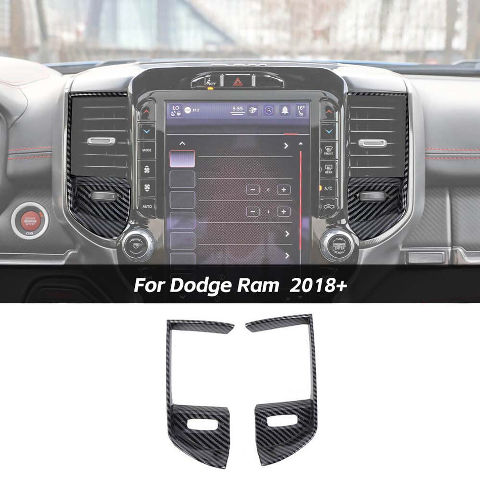 For 2018+ Dodge Ram 1500 Console Condition Vent Cover Trim - Fit 12-inch and 14.4-inch Touchscree Only