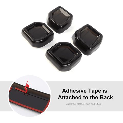 6PCS Rear Tail Light Led Lamp Cover Guard Trim Decor For Ford Bronco Raptor 2021+ Accessories Smoked Black | CheroCar