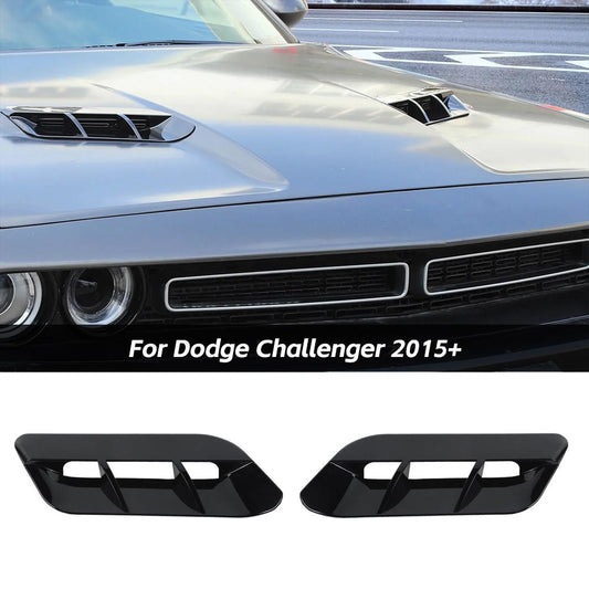 Front Engine Hood Air Vent Cover Trim Bezel for Dodge Challenger SXT 2015+ Accessories｜CheroCar