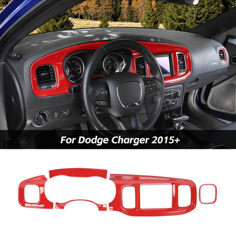 8.4 inches Console Dashboard Panel Cover Trim for Dodge Charger 2015+｜CheroCar