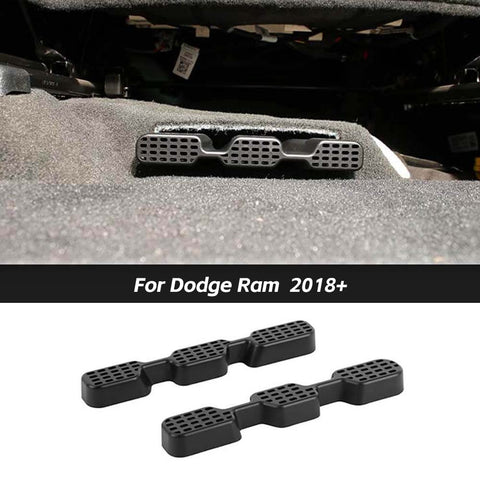 For 2018+ Dodge Ram 1500 2PCS Black Under Seat Air Vent Outlet Protective Cover