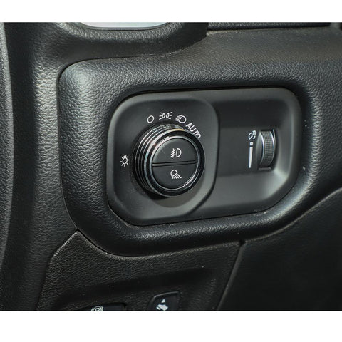 Headlight Switch Knob Trim Cover Ring Decor For Dodge Ram 1500 2018+ Accessories | CheroCar