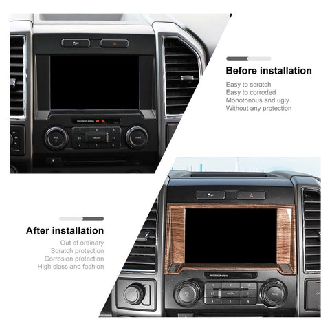 Navigation GPS Radio Frame Trim Decor Cover For Ford F150 2015-2020 Accessories | CheroCar