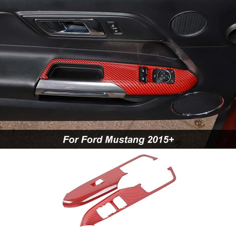 Window Lift Switch Button Trim Cover For Ford Mustang 2015+｜CheroCar