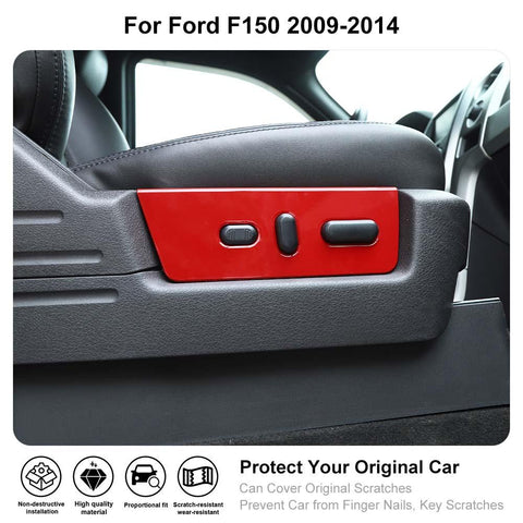 Seat Adjustment Button Panel Cover For Ford F150 Raptor 2009-2014 Accessories | CheroCar