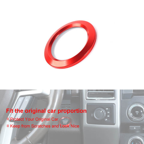 Aluminum Alloy One-Button Start Switch Cover Trim For Ford F150 2015-2020 Accessories | CheroCar