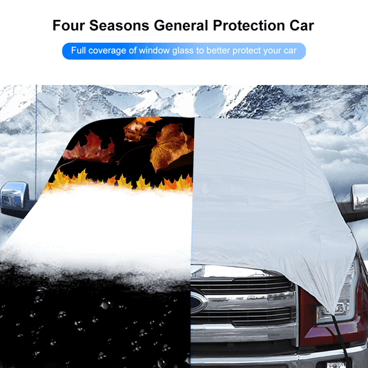 Universal Front Windshield Snow Shield Cover Waterproof Shade Accessories Silver | CheroCar