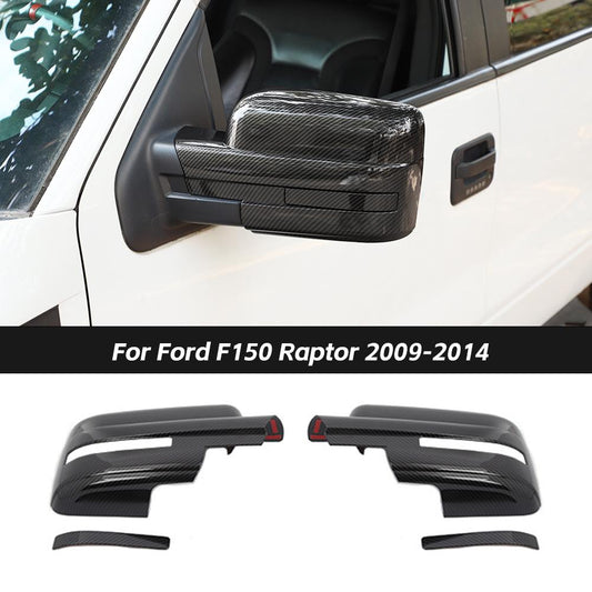 Rearview Mirror Cover Caps Trim Decor For Ford F150 Raptor 2009-2014 Accessories | CheroCar