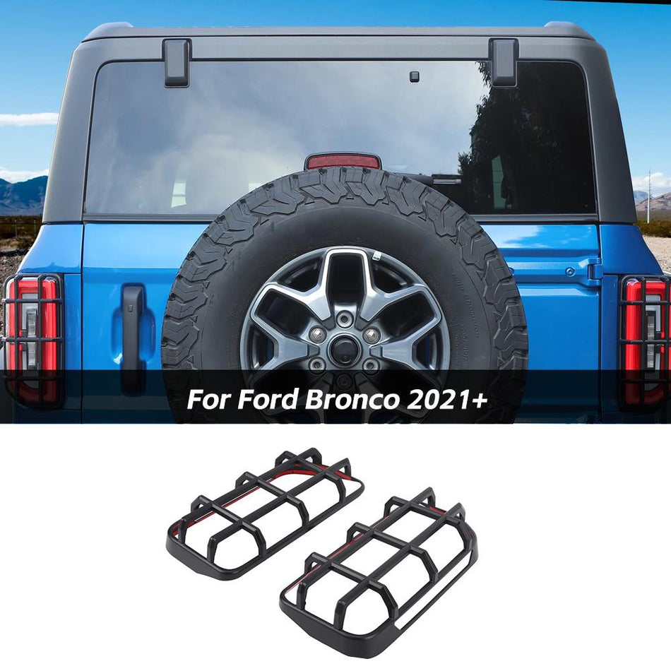For 2021+ Ford Bronco Rear Tail Light Lamp Cover Trim Guard