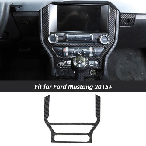 Multimedia Central Control Panel Cover Bezel For Ford Mustang 2015+ Accessories | CheroCar