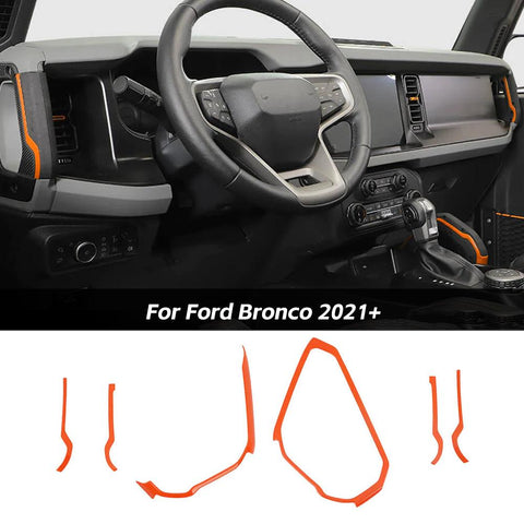 Center Console Handle Decor Strips Cover Trim Guard For 2021+ Ford Bronco｜CheroCar