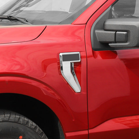 Front Fender Side Vent Cover Trim For Ford F150 2021+ Chrome｜CheroCar