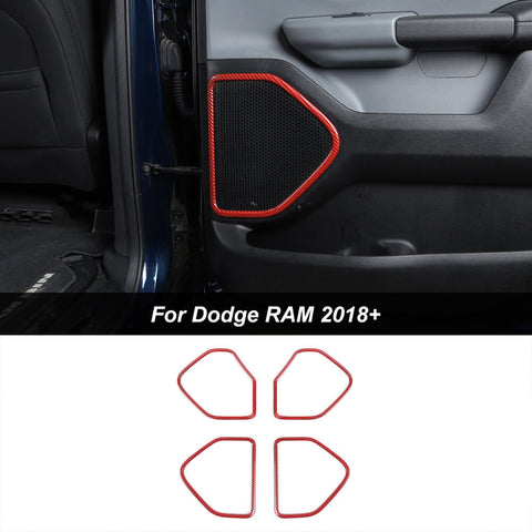 Interior Door Speaker Decor Cover Trim For Dodge Ram 2018+ Accessories | CheroCar