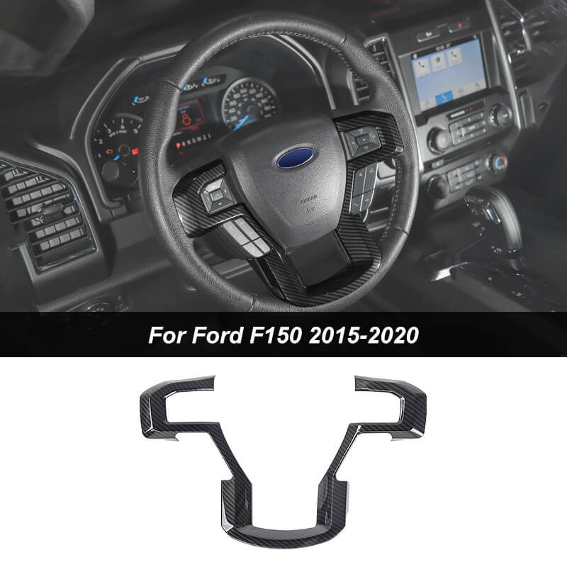 For Ford 2015-2020 F150 & 2017-2022 F250 F350 & 2018-2021 Expedition Steering Wheel Cover Trim