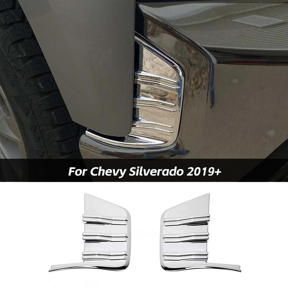 For 2019+ Chevy Silverado 1500 Front Bump Side Cover Trim Bezel