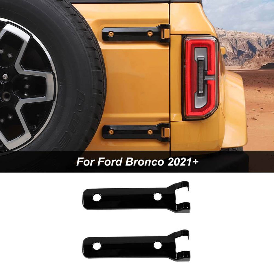 For 2021+ Ford Bronco Rear Door Tailgate Hinge Spare Tire Decor Cover Trim