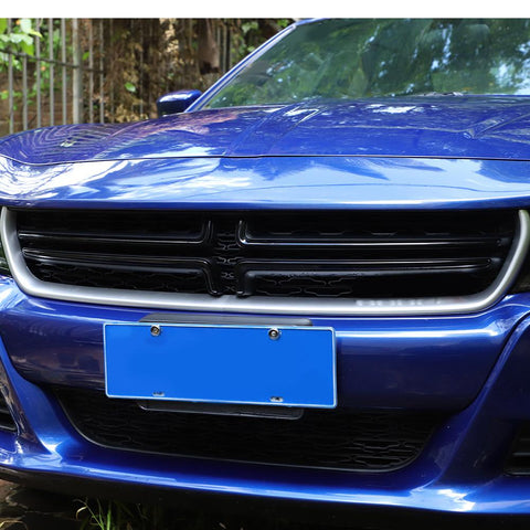 Front Center Grille Grill Cover Trim Strips For Dodge Charger 2015+ Accessories | CheroCar