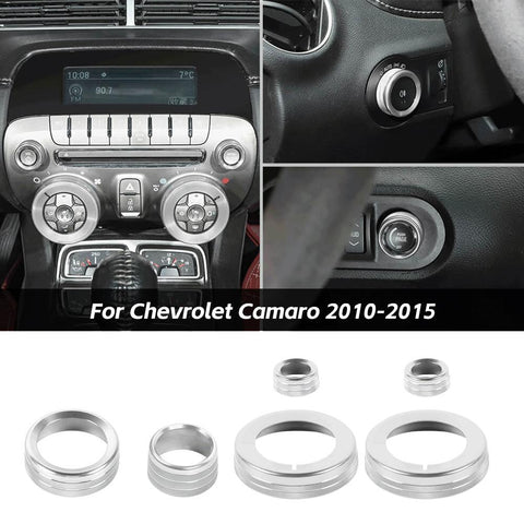 Center Control Headlight Switch Button Knob Ring Trim For Chevy Camaro 2010-2015 Accessories｜CheroCar