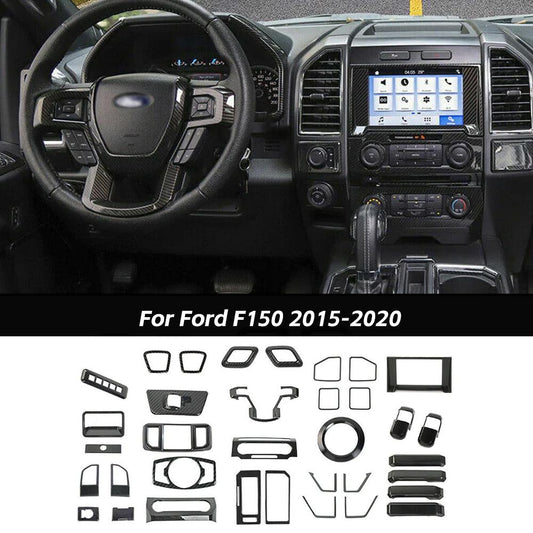 For 2015-2020 Ford F150 Interior 35x Full Set Decoration Trim