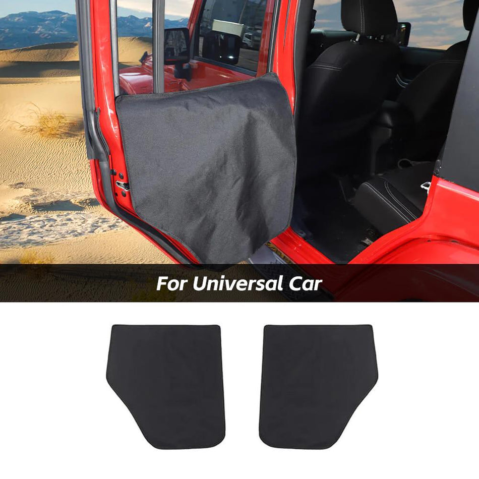 For Universal Car 2PCS Pet Scuff Cover Mat Left/Right Car Door Guard Storage Bag