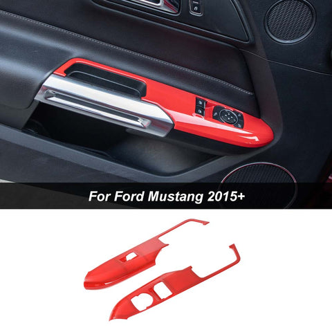 Window Lift Switch Button Trim Cover For Ford Mustang 2015+｜CheroCar