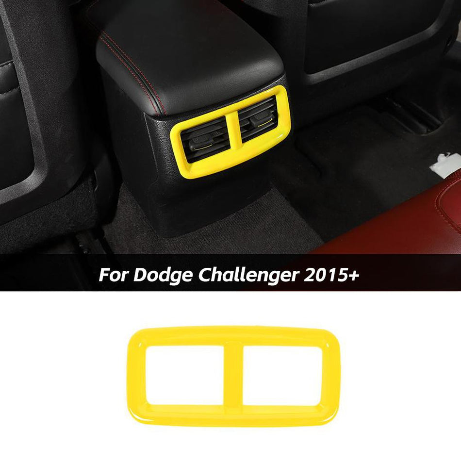 For 2015+ Dodge Challenger Rear Air Condition Outlet Vent Trim Cover Decor