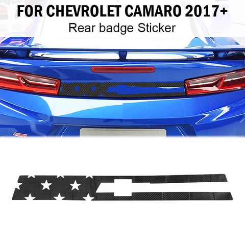 American Flag Rear Emblem Sticker Trim For Chevrolet Camaro 2017+ Accessories | CheroCar