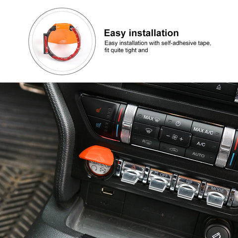 Engine Start Stop Button Switch Cover Trim For Ford Mustang 2015+ Accessories | CheroCar