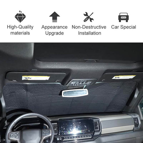 Windshield Visor SunShade Custom Made Sun Shade For 2019+ Chevy ...