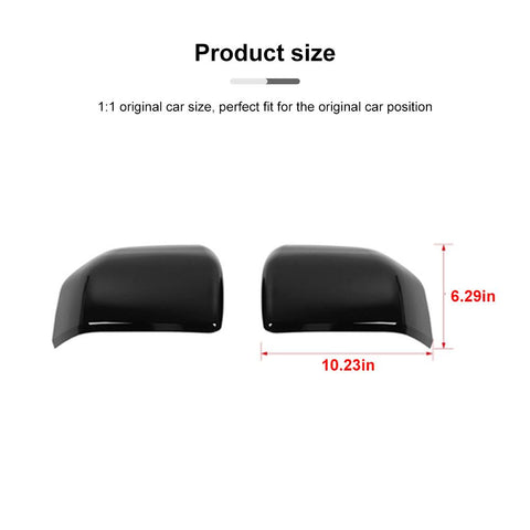 Top Glossy Black Replacement Mirror Covers For 2015+ Ford F150 Accessories | CheroCar