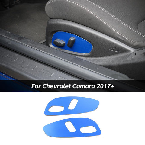 Aluminum Alloy Seat Adjustment Switch Button Panel Trim For Chevrolet Camaro 2017+ Accessories | CheroCar