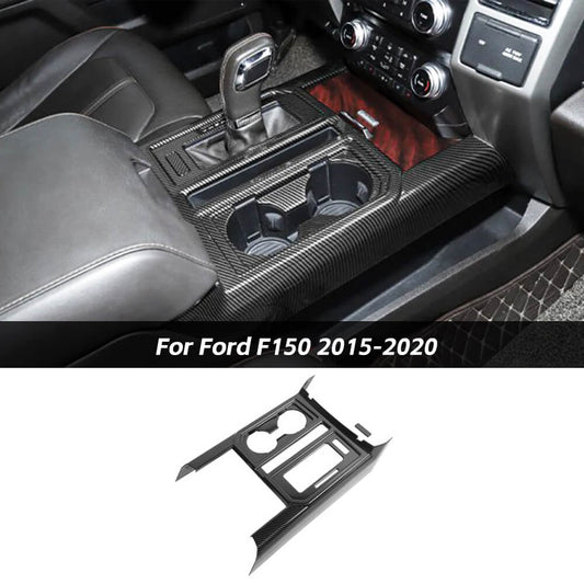 Contral Gear Shift Panel & Cup Holder Cover Trim For Ford F150 2015-2020｜CheroCar