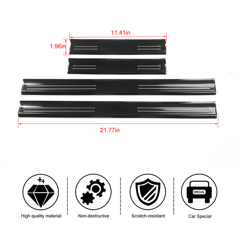 Outer Door Sill Cover Guard Scuff Plate Trim For Ford F150 2015+ Accessories | CheroCar