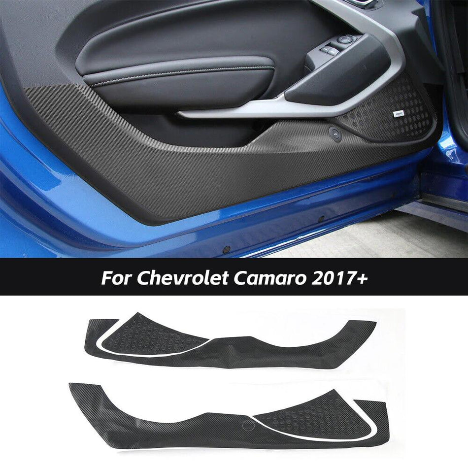 For 2017+ Chevrolet Camaro Car Door Anti Kick Trim Decor Sticker