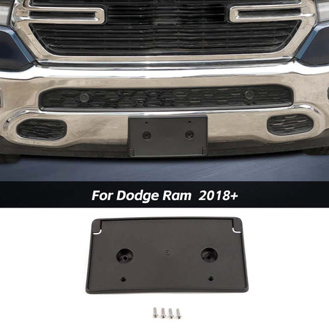 For 2018+ Dodge Ram 1500 Front bumper Mount License Plate Holder Bracket