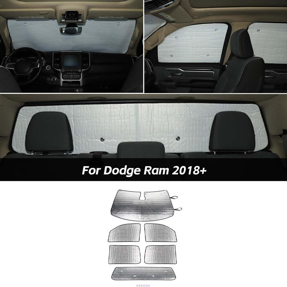 For 2018+ Dodge Ram Sunshade Side Window Sun Shade Sunscreen Heat Insulation Sun Visor