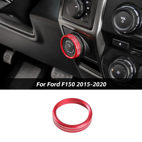 Inner Center Trailer Backup Switch Knob Trim Cover Ring For Ford F150 2015-2020 Accessories | CheroCar