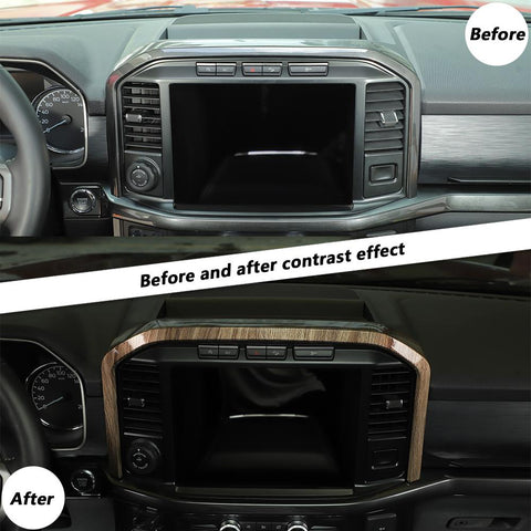 Central Control Navigation Cover Trim Frame For Ford F150 2021+ Accessories | CheroCar